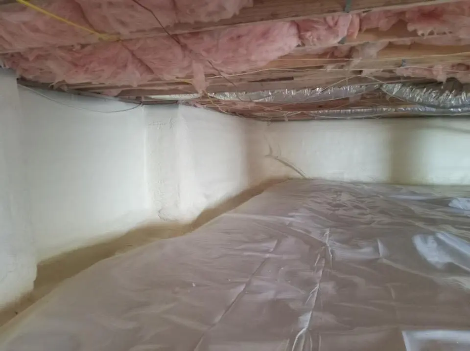 Crawl space encapsulation with closed-cell spray foam for Metal Roof Coating in Dinuba